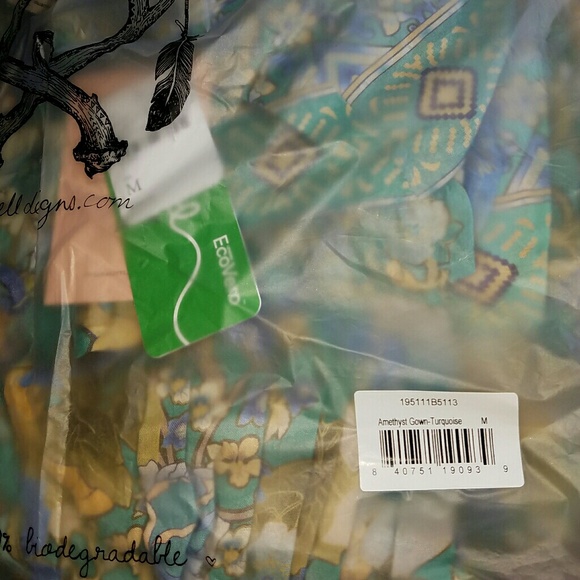 New spell x free people turquoise amethyst gown M - Picture 8 of 16